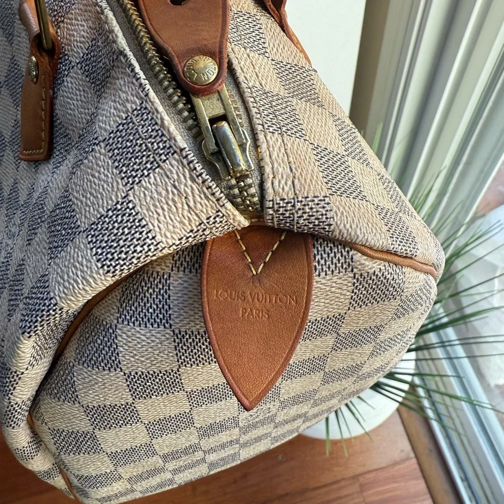 ✨Louis Vuitton Speedy 30 Azur Damier - Picture 8 of 13